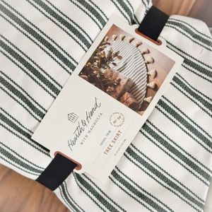 Green and White Stripe Hearth & Hand Tree Skirt